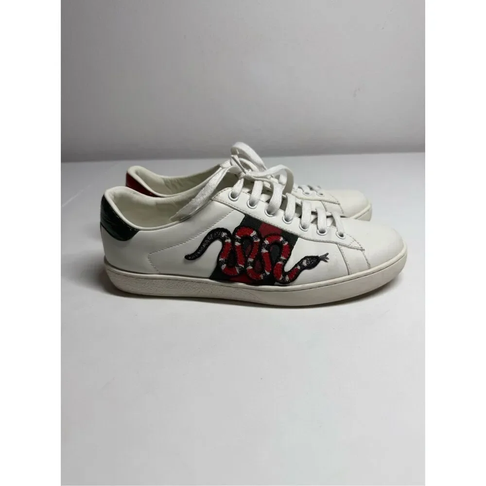Gucci Ace Embroidered Snake Sneakers Size 42 EU/ 9 US Men’s 10,5 Women’s